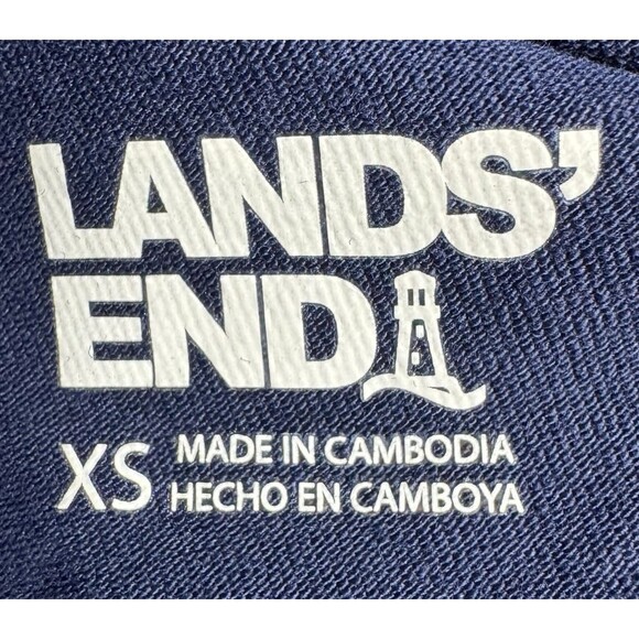 Lands' End Shore Womens Size X-Small Navy Blue Stretch Knit Capri Cropped Pants - Picture 8 of 10